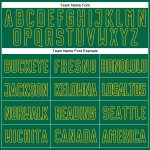 Custom Name and Number Personalized Soccer Jersey - White Kelly Green-Gold Sublimation Split Fashion Uniform Personalized
