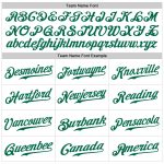 Custom Name and Number Personalized Baseball Jersey - Authentic Sleeveless White Kelly Green-Gray Personalized White Kelly