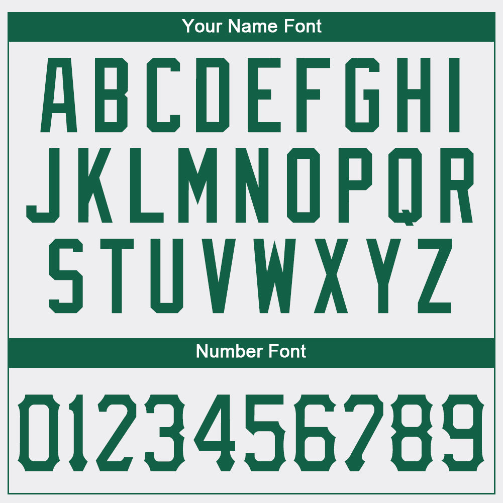 Personalized White Kelly Green-Gray Authentic St. Patrick's Day Baseball Jersey Team Custom Name and Number Custom Name and Number Authentic St. Patricks Day Baseball Jersey - Personalized Kelly Green-Gray Design Personalized White - Image 4