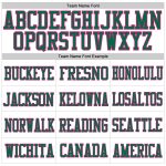 Custom Personalized Football Jersey - White Kelly Green Hot Pink, Team Name & Number Personalized White Kelly Green-Hot Pink