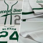 Custom Personalized Baseball Jersey - Authentic White Kelly Green-Light Gray with Your Name and Number Personalized White