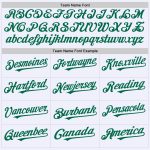 Custom Team Name and Number Personalized White Kelly Green Mesh Baseball Jersey Authentic Throwback Design Personalized White