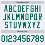 Custom Team Name and Number Personalized White Kelly Green Mesh Baseball Jersey Authentic Throwback Design Personalized White