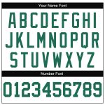 Custom Name Number Football Jersey Authentic Throwback Personalized White Kelly Green Mesh Team Jersey Personalized White