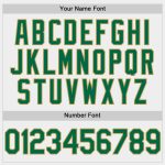Custom Softball Jersey with Name and Number - Personalized White Kelly Green-Old Gold Two-Button Unisex Design Personalized