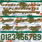 Custom Name Number Tropical Beach Basketball Shorts Palm Trees 3D Pattern White Kelly Green Orange Authentic Personalized