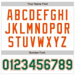 Custom Name and Number Baseball Jersey - Personalized White Kelly Green-Orange Authentic Raglan Sleeves Personalized White