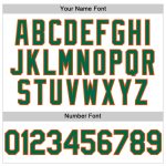 Custom Name and Number Authentic Baseball Jersey - Personalized White Kelly Green-Orange Line Design Personalized White Kelly