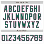 Custom Name and Number Baseball Jersey, Personalized 3D Pattern Design in White, Kelly Green, and Pink - Authentic Team Apparel