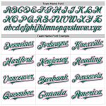 Custom Name and Number Personalized Baseball Jersey in White Kelly Green-Pink Authentic Raglan Sleeves Personalized White
