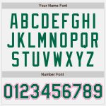 Personalized Two Tone Bomber Varsity Jacket in White Kelly Green and Pink, Full-Snap Letterman Style Personalized White Kelly