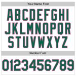 Custom Name and Number Personalized Baseball Jersey in White Kelly Green and Pink Line Design Personalized White Kelly Green-Pink