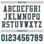 Custom Name and Number Personalized Football Jersey - White Kelly Green-Pink Mesh Authentic Jersey Personalized White Kelly