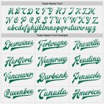 Custom Team Name and Number Bomber Varsity Jacket Personalized Kelly Green Pinstripe Full-Snap White Personalized White Kelly