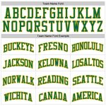 Custom Name Number Basketball Jersey Authentic Kelly Green Pinstripe Personalized Team Apparel Personalized White Kelly Green