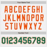 Custom Name and Number Authentic Baseball Jersey - Personalized White Kelly Green Pinstripe with Kelly Green and Orange Details