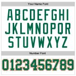 Custom Name Number Personalized Basketball Jersey - White Kelly Green Pinstripe Orange, Authentic Team Gear Personalized
