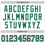 Custom Name and Number Personalized Basketball Jersey - White Kelly Green Pinstripe Authentic Team Jersey Personalized White