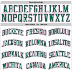 Custom Name and Number Personalized Basketball Jersey - White Kelly Green Pinstripe Authentic Team Jersey Personalized White