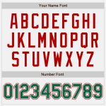 Custom Name and Number Personalized Baseball Jersey - Authentic Kelly Green and White Pinstripe Design Personalized White