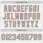 Custom Name and Number Unisex Softball Jersey Pink Two-Button Medium White Kelly Green Pinstripe Personalized White Kelly