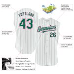 Custom Orange Sleeveless Baseball Jersey with Pinstripe Design - Personalized White Kelly Green Jersey with Name and Number