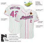 Personalized Kelly Green Pinstripe Baseball Jersey with Custom Name and Number - Authentic Team Apparel Personalized White