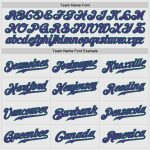 Custom Name Number Authentic Baseball Jersey - Personalized White Kelly Green Pinstripe in Purple-Pink Personalized White
