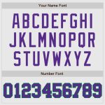 Custom Name Number Authentic Baseball Jersey - Personalized White Kelly Green Pinstripe in Purple-Pink Personalized White