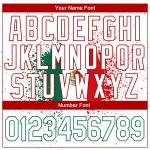 Personalized 3D Mexican Flag Basketball Jersey in White Kelly Green-Red Authentic Design Personalized White Kelly Green-Red
