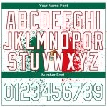 Personalized 3D Mexican Flag T-Shirt - White Kelly Green-Red Performance Tee Personalized White Kelly Green-Red 3D Mexican