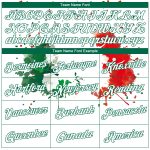 Customizable 3D Mexican Flag Basketball Jersey with Name & Number - White Kelly Green-Red Authentic Team Apparel Personalized