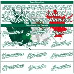 Authentic 3D Mexico Basketball Jersey with Custom Name & Number - Personalized White Kelly Green-Red Design Personalized