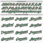 Custom Name Number Sleeveless Baseball Jersey White Kelly Green Red Authentic Team Apparel Personalized White Kelly Green-Red