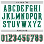 Custom Name Number Sleeveless Baseball Jersey White Kelly Green Red Authentic Team Apparel Personalized White Kelly Green-Red