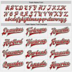 Custom Two Tone Varsity Letterman Jacket with Name & Number - Personalized White Kelly Green-Red Bomber Full-Snap Personalized