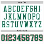 Personalized Green Red Authentic Football Jersey - White Mesh Design Personalized White Kelly Green-Red Mesh Authentic Football
