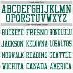 Personalized Green Red Authentic Football Jersey - White Mesh Design Personalized White Kelly Green-Red Mesh Authentic Football