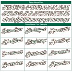 Personalized Mexico Two Tone Performance Golf Polo Shirt with Custom Name & Number - White Kelly Green-Red Personalized White