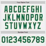 Custom Personalized Baseball Jersey - Authentic White Kelly Green-Vegas Gold with Name & Number Personalized White Kelly