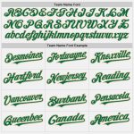Custom Personalized Baseball Jersey - Authentic White Kelly Green-Vegas Gold with Name & Number Personalized White Kelly