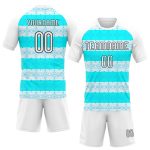 Custom Sublimation Volleyball Jersey with Name and Number - Personalized Blue-Black Abstract Design for Team Uniform Personalized