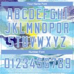 Custom Abstract Landscape Watercolor Basketball Jersey - Personalized Light Blue 3D Pattern with Your Name and Number Personalized