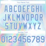 Custom Holographic Vaporwave Basketball Jersey - Personalized 3D Pattern Design with Team Name & Number, White Light Blue