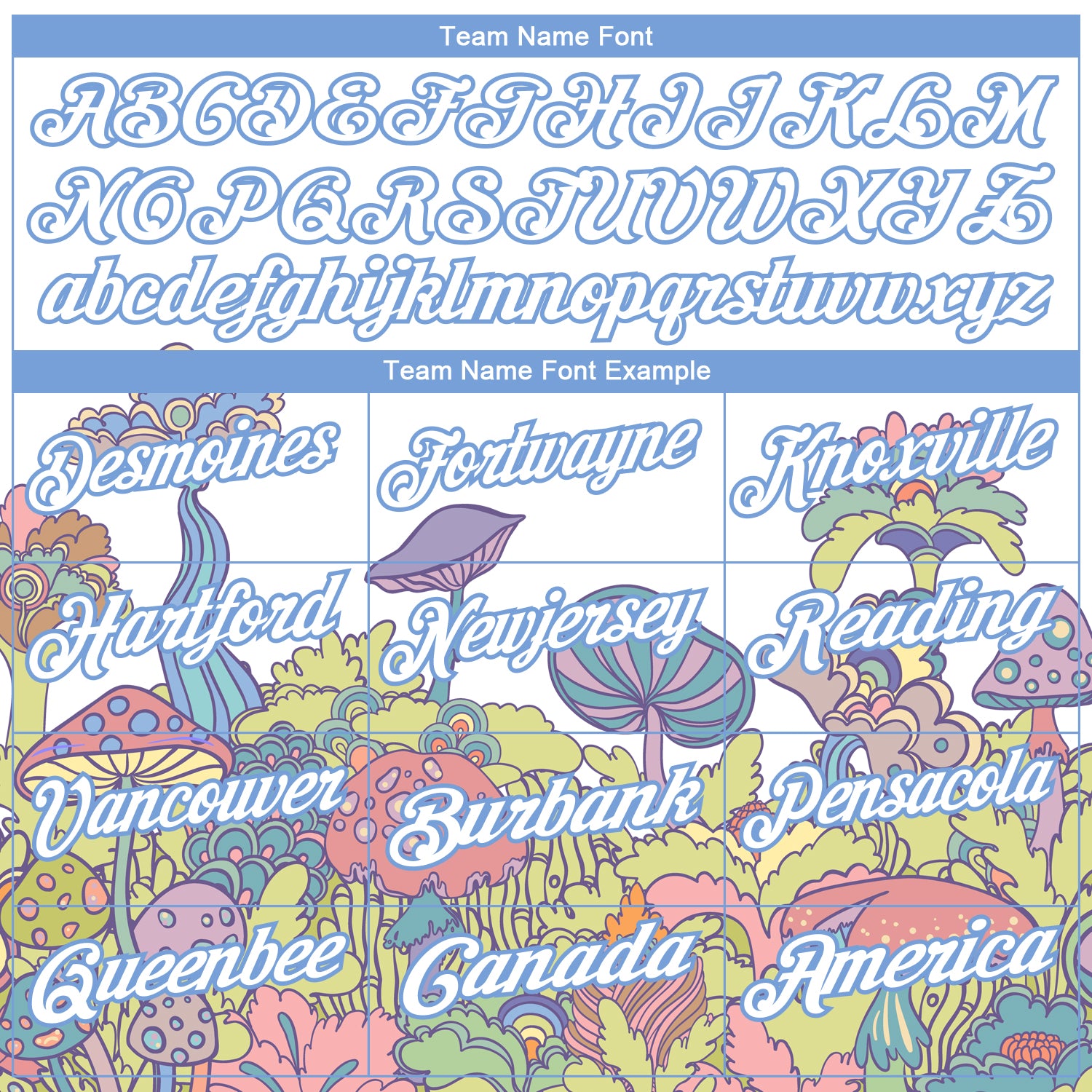 Personalized White Light Blue 3D Pattern Design Colorful Flowers And Mushrooms Psychedelic Hallucination Performance Golf Polo Shirt Team Custom Name and Number Custom Name Number Golf Polo Shirt - Psychedelic 3D Colorful Flowers Mushrooms Design - Personalized White Light Blue Performance Apparel - Image 4