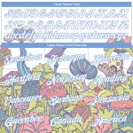 Customizable Psychedelic 3D Floral and Mushroom Graphic T-Shirt for Hallucination Performance - Personalized Team Name & Number