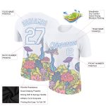 Customizable Psychedelic 3D Floral and Mushroom Graphic T-Shirt for Hallucination Performance - Personalized Team Name & Number