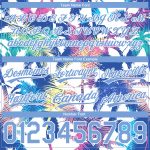 Custom Hawaii Palm Trees Basketball Shorts with Name and Number - Personalized White Light Blue 3D Pattern Design Personalized