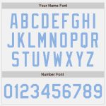 Custom Name and Number Personalized Authentic Baseball Jersey Light Blue White Personalized White Light Blue Authentic Baseball