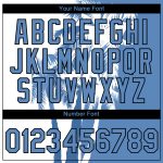 Custom Hawaii Coconut Trees Performance T-Shirt with 3D Blue-Black Pattern - Personalized Team Name and Number Personalized
